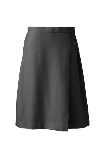 LANDS' END WOMEN'S PLUS SOLID A-LINE SKIRT BELOW THE KNEE