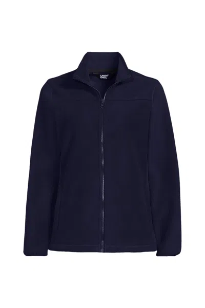 Lands' End Women's Plus Thermacheck 200 Fleece Jacket In Purple