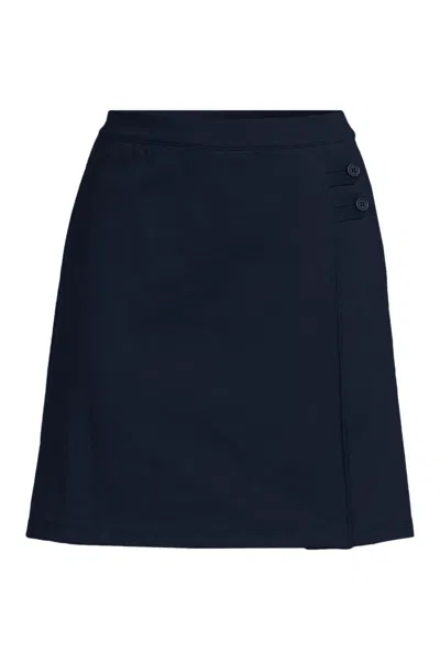 Lands' End Women's Ponte A Line Skort Above The Knee In Blue