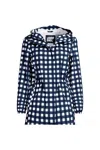 Lands' End Squall Packable Waterproof Raincoat In Blue
