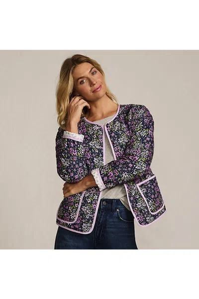 Lands' End Women's Quilted Reversible Jacket In Multi