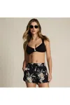 Lands' End Women's Rectangular Wire Bikini Top In Black