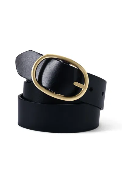 Lands' End Women's Reversible Belt In Black
