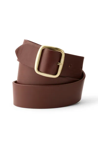 Lands' End Women's Reversible Belt In Brown