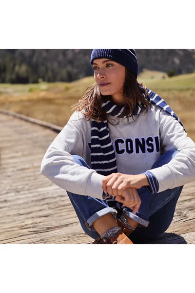 Lands' End Women's Serious Sweats Oversized Long Sleeve Crew Neck Sweatshirt - Set Top In Neutral