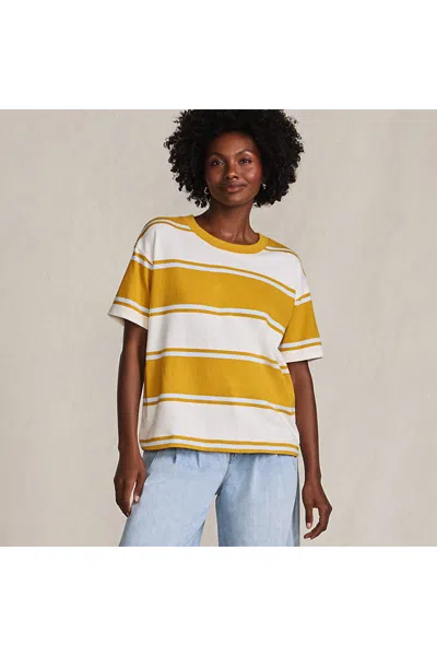 Lands' End Women's Short Sleeve Mariner T-shirt In Yellow