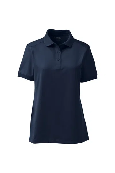 Lands' End Women's Short Sleeve Rapid Dry Polo Shirt In Multi