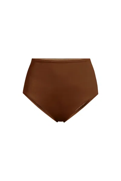 Lands' End Women's Slender Lite Ultra High Rise Bottoms In Brown