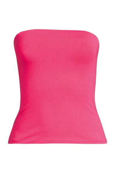 Lands' End Women's Slender Tube Top In Pink