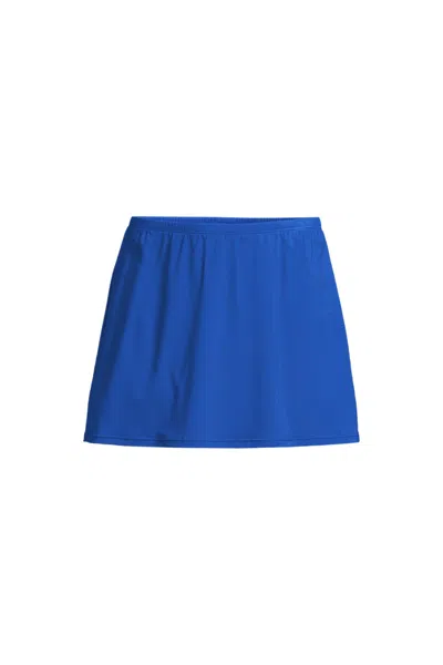 Lands' End Women's Slendersuit Swim Skirt In Blue