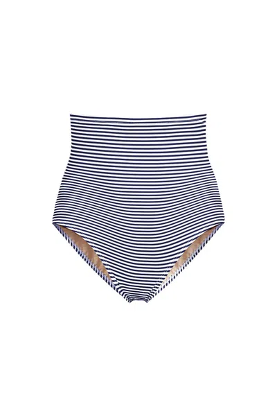 Lands' End Women's Slendersuit Ultra High Waisted Bikini Bottoms In Multi