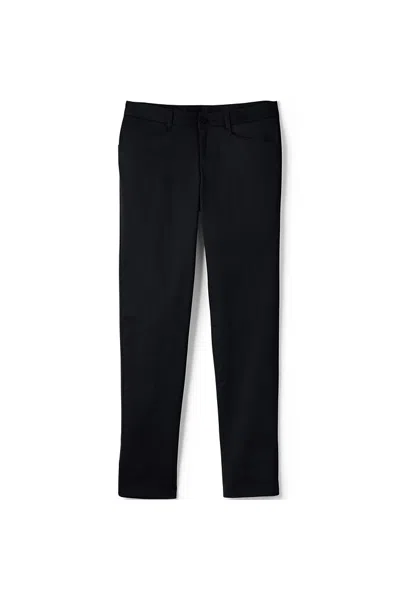Lands' End Women's Slim Fit Stretch Chino Pants In Black