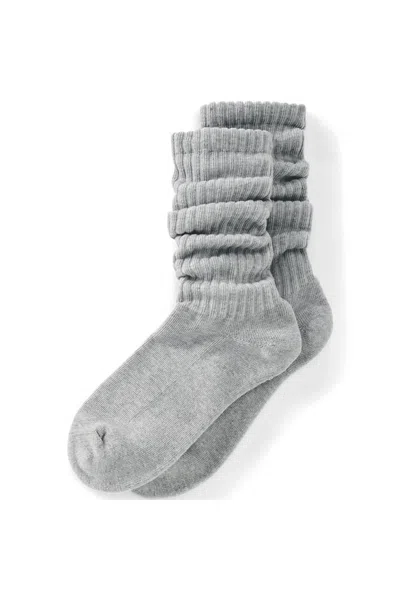 Lands' End Women's Slouchy Socks In Gray