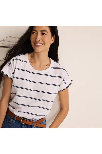 Lands' End Women's Slub T-shirt In White