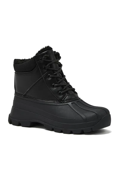 Lands' End Women's Snow Mass Waterproof Duck Snow Boots In Black