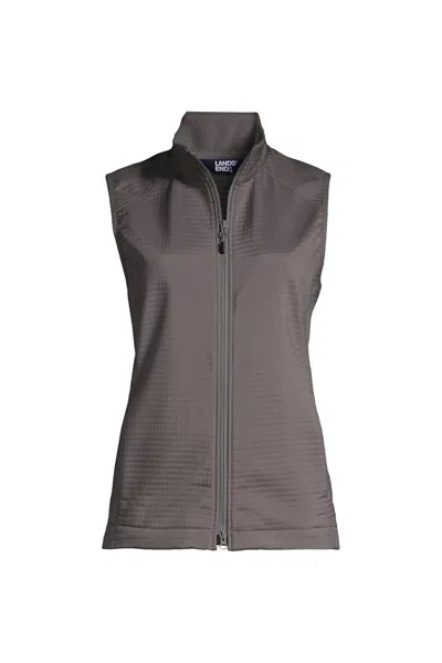Lands' End Women's Soft Shell Vest In Gray