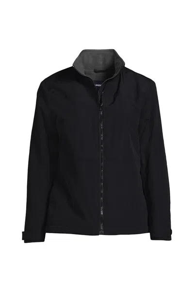 Lands' End Women's Sport Squall Jacket In Black
