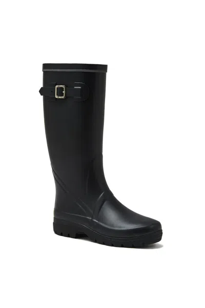 Lands' End Squall Buckle Tall Rain Boots In Black