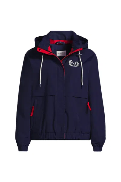 Lands' End Women's Squall Full Zip Jacket In Blue