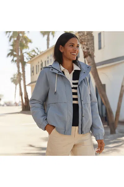 Lands' End Women's Squall Full Zip Jacket In Blue