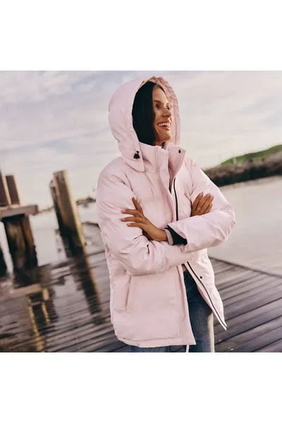 Lands' End Women's Squall Insulated Slicker Puffer Jacket In Pink