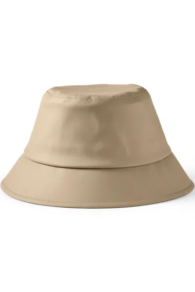 Lands' End Women's Squall Slicker Bucket Hat In White