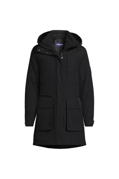 Lands' End Women's Squall Waterproof Insulated 3 In 1 Winter Parka In Black