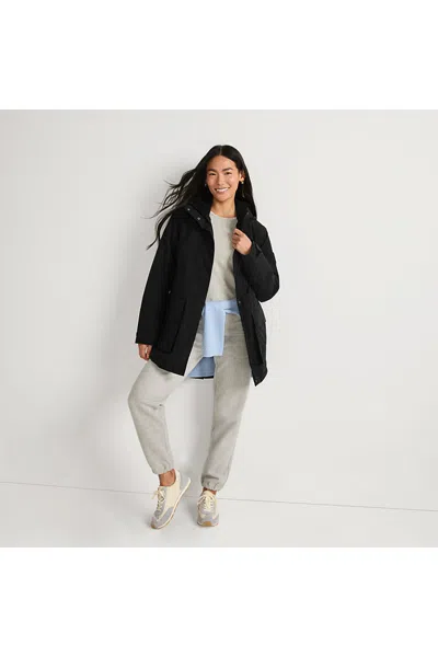 Lands' End Women's Squall Waterproof Insulated Parka In Black