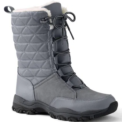 Lands' End Women's Squall Winter Boots In Thermolite Gray