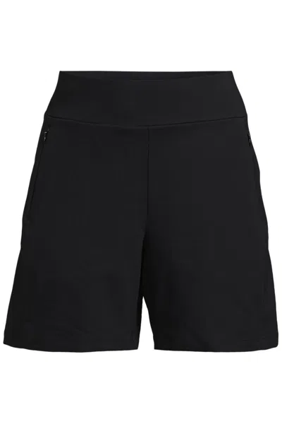 Lands' End Women's Starfish High Rise 7" Shorts In Black