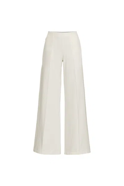 Lands' End Women's Starfish High Rise Palazzo Pants In White