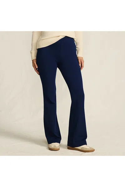 Lands' End Women's Starfish High Rise Pull On Flare Pocket Pants In Multi