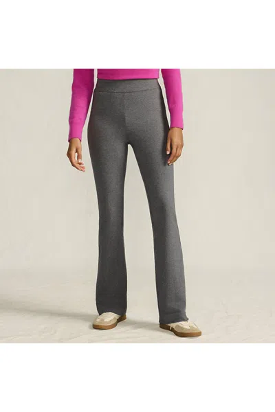 Lands' End Women's Starfish High Rise Pull On Flare Pocket Pants In Multi