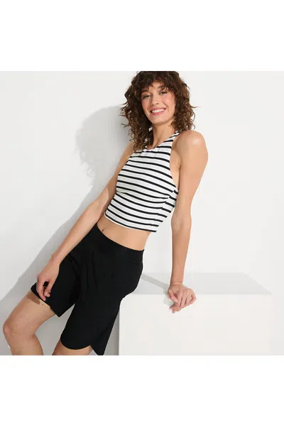 Lands' End Women's Plus Size Sunshade Upf 50 5" Board Shorts With Panty In Black