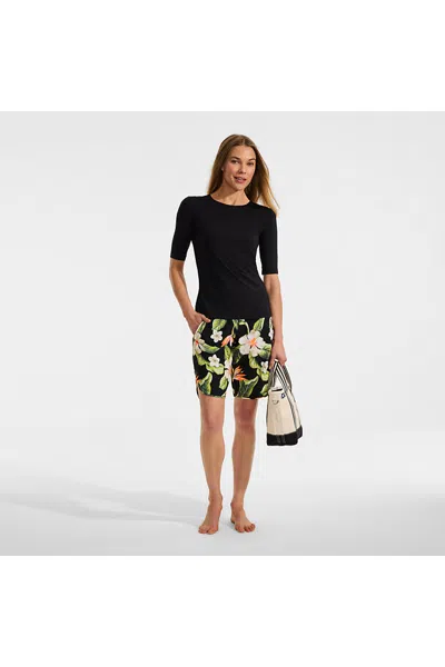 Lands' End Women's Sunshade Upf 50 9" Board Shorts With Panty In Multi