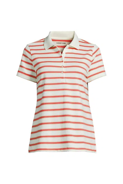 Lands' End Women's Supima Cotton Polo Shirt In Multi