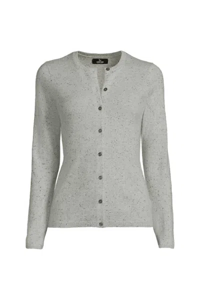 Lands' End Women's Tall Classic Cashmere Cardigan Sweater In Multi