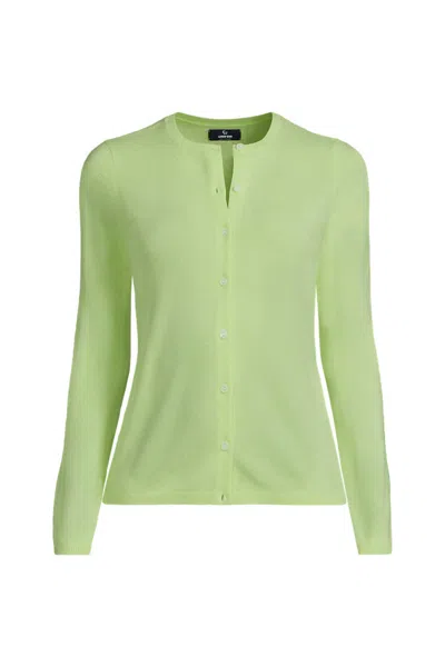 Lands' End Women's Tall Classic Cashmere Cardigan Sweater In Multi