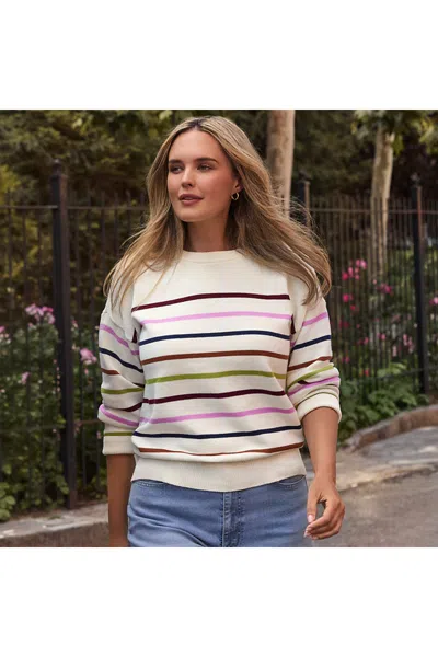 Lands' End Women's Tall Drifter Crew Neck Sweater In Ivory