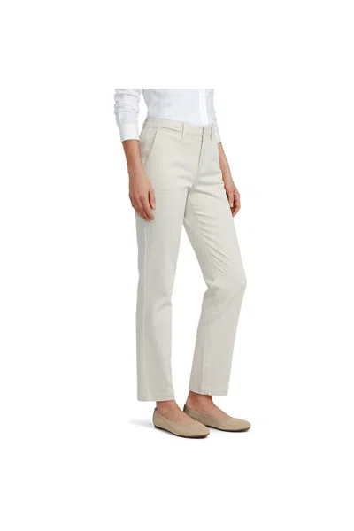 Lands' End Women's Tall Mid Rise Classic Straight Leg Chino Ankle Pants In Tan