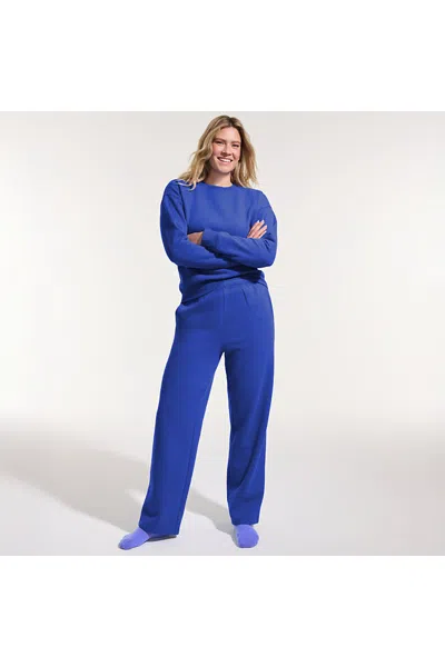 Lands' End Women's Tall Serious Sweats High Rise Relaxed Straight Leg Pants - Set Bottom In Multi