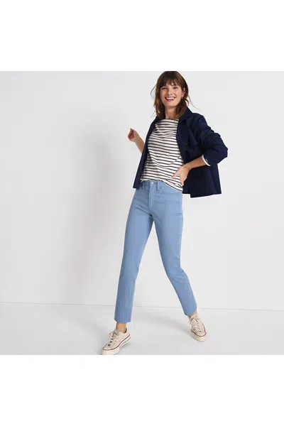 Lands' End Women's Tall Stretch Chino High Rise Slim Pants In Blue