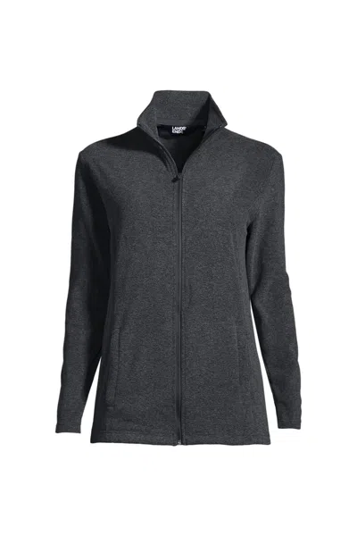 Lands' End Women's Thermacheck 100 Fleece Jacket In Gray