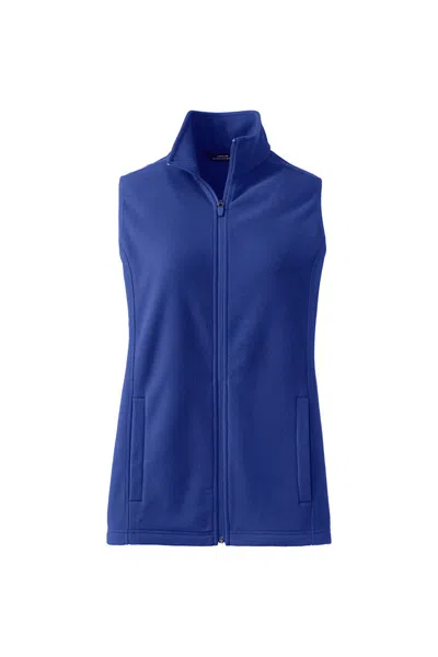 Lands' End Women's Thermacheck 100 Fleece Vest In Blue