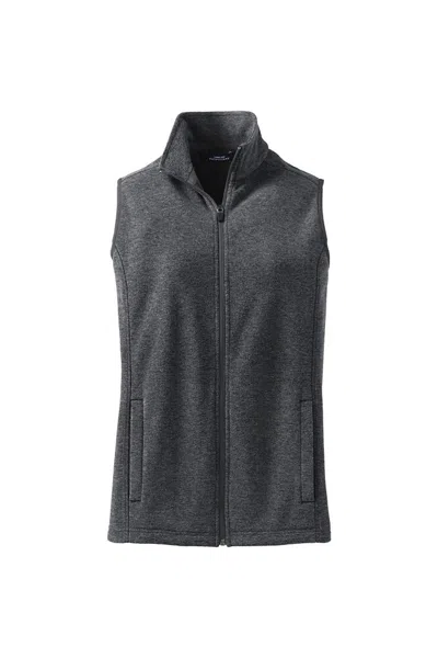 Lands' End Women's Thermacheck 100 Fleece Vest In Gray
