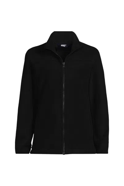 Lands' End Women's Thermacheck 200 Fleece Jacket In Black