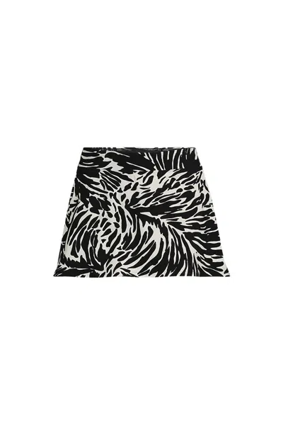Lands' End Women's Tummy Control Swim Skirt In Black