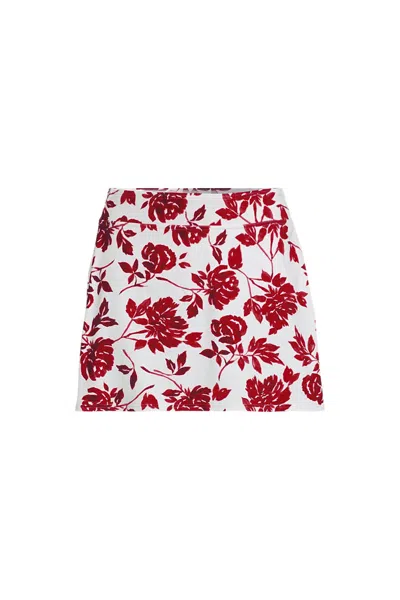 Lands' End Women's Tummy Control Swim Skirt In Pink