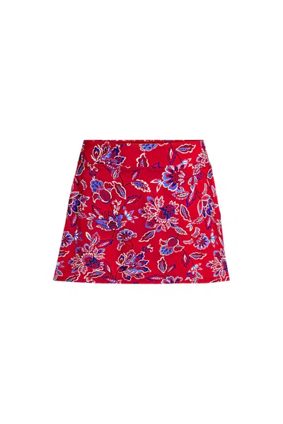 Lands' End Women's Tummy Control Swim Skirt In Multi