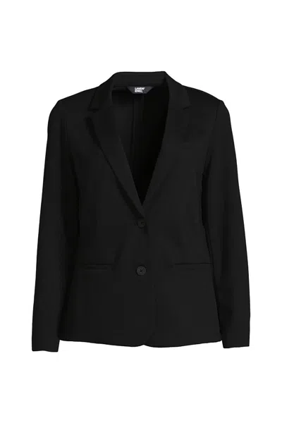 Lands' End Women's Two Button Ponte Blazer In Multi